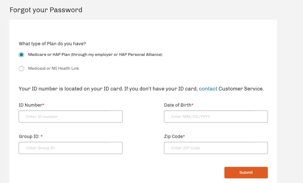 How to Reset HAP OTC Password?